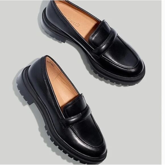 Madewell Shoes - Madewell Bradley Lugsole Loafers 7.5 Black NWT Flats NG674 Academia Prep Capsule